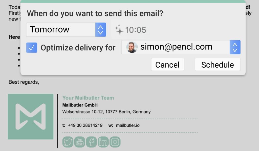 recipient optimized delivery