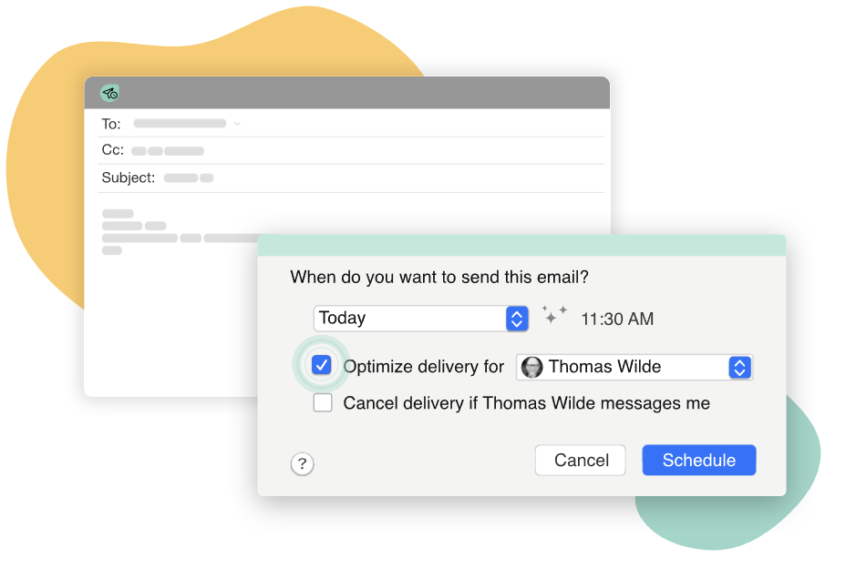 Schedule emails with Mailbutler