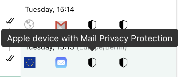 Mailbutler's Tracking Details still provides information about the recipient using Mail Privacy Protection