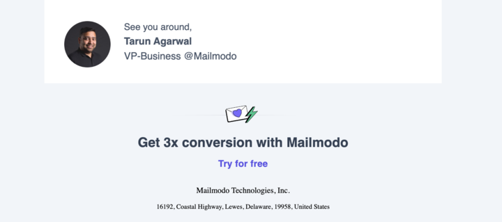 mailmodo email signature