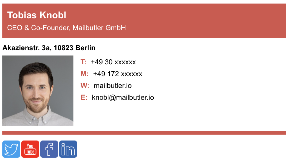 mailbutler name signature