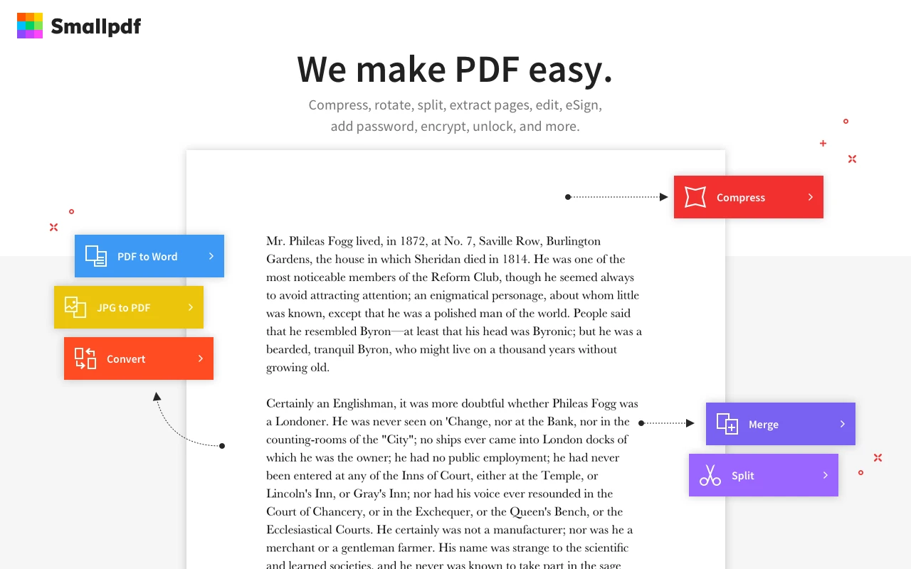 Small PDF chrome extension