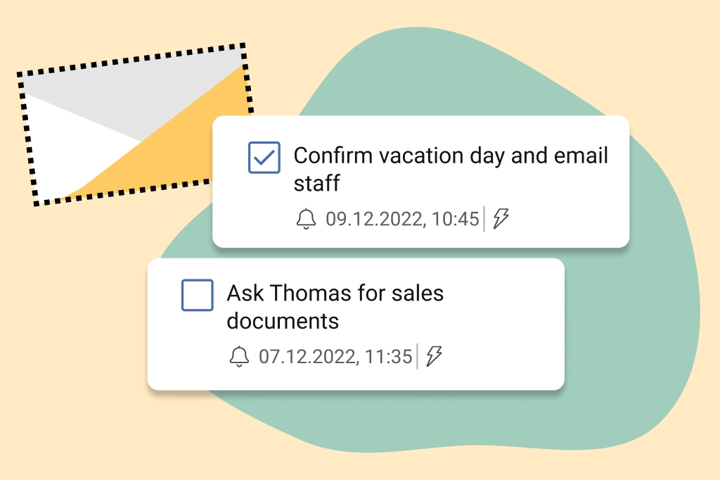 How to turn emails into tasks