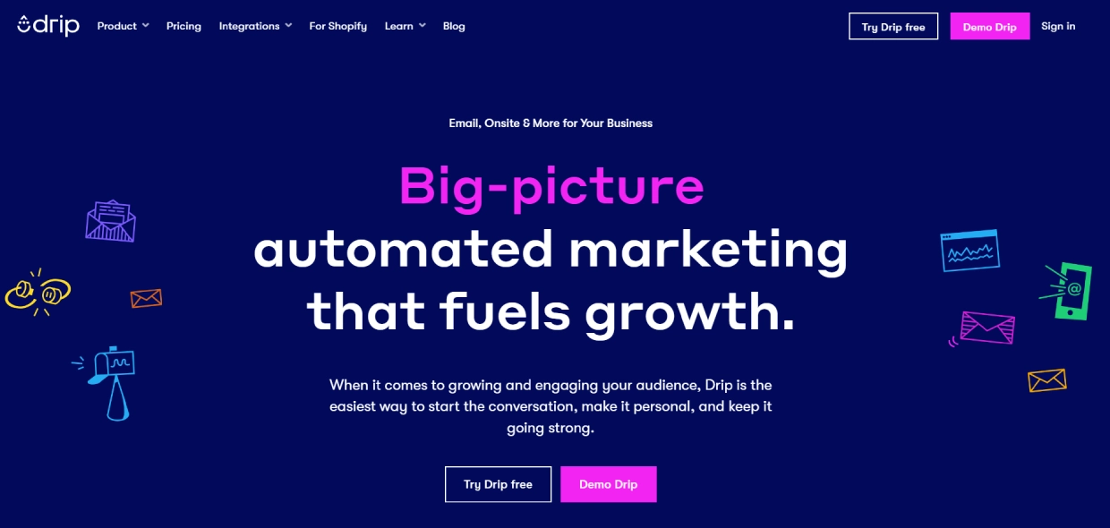 Drip automated email marketing