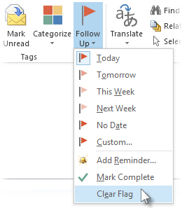 How to set follow-up reminders in Outlook