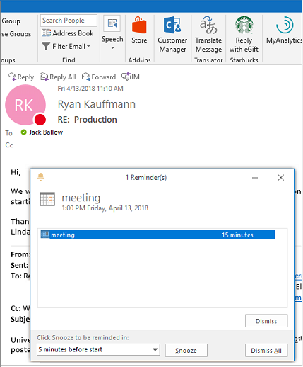 Outlook Besprechungsaufforderungen