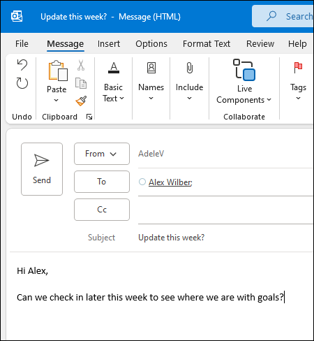 new outlook email follow up reminder