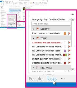 Set reminders by turning Outlook emails into tasks