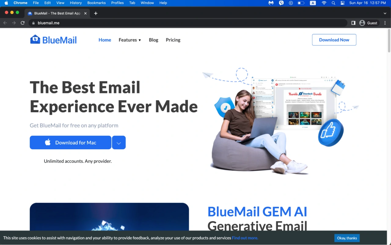 BlueMail for Mac and iOS