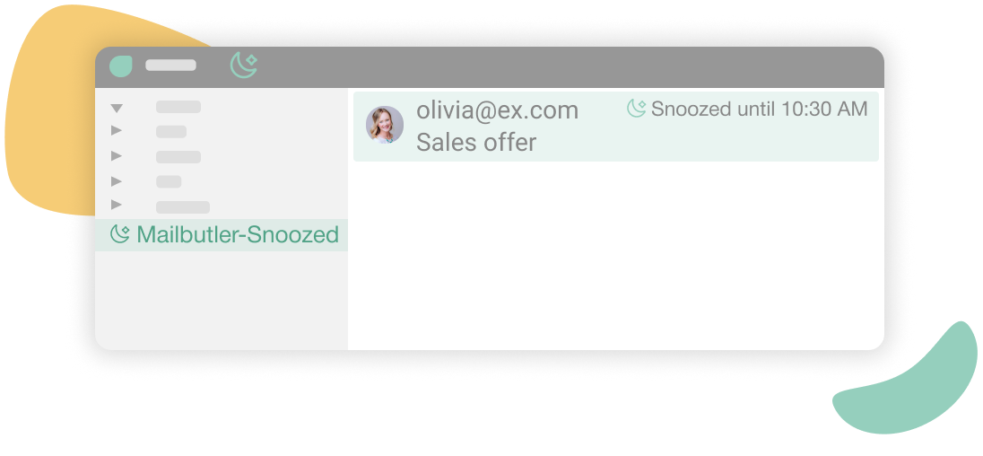 snooze emails in outlook