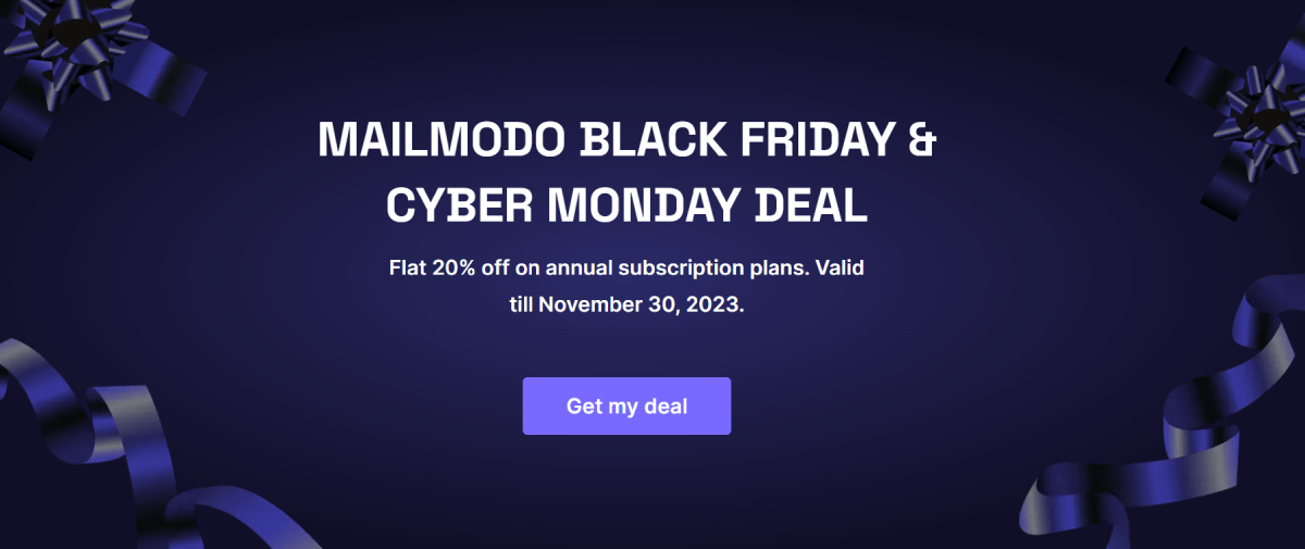 mailmodo black friday deal