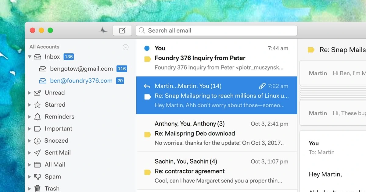 Mailspring für Mac