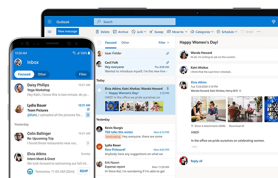 Windows email client - Microsoft Outlook